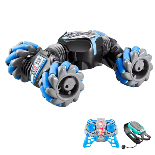 Auto a control remoto acrobático TWISTER WHEELS + control pulsera de gestos