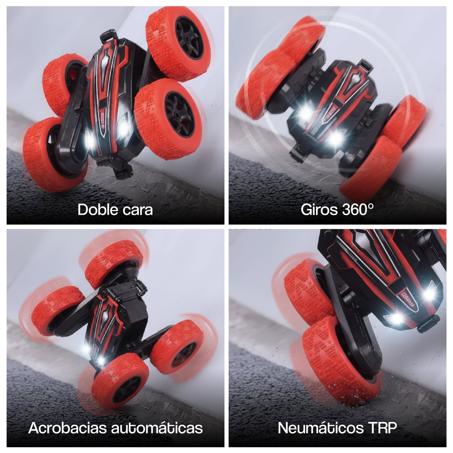 Auto a control remoto MONSTER WHEELS + control por pulsera de gestos