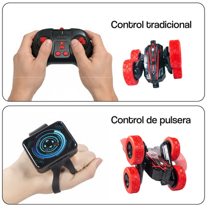 Auto a control remoto MONSTER WHEELS + control por pulsera de gestos