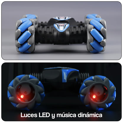 Auto a control remoto acrobático TWISTER WHEELS + control pulsera de gestos